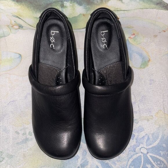 B.O.C Born Concept Nadiyya Black Leather Clog Womens 8 M EUC - Picture 5 of 7